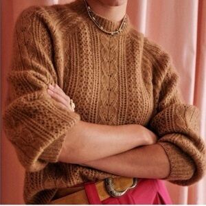 Sezane Scarlett Jumper in Camel size XS